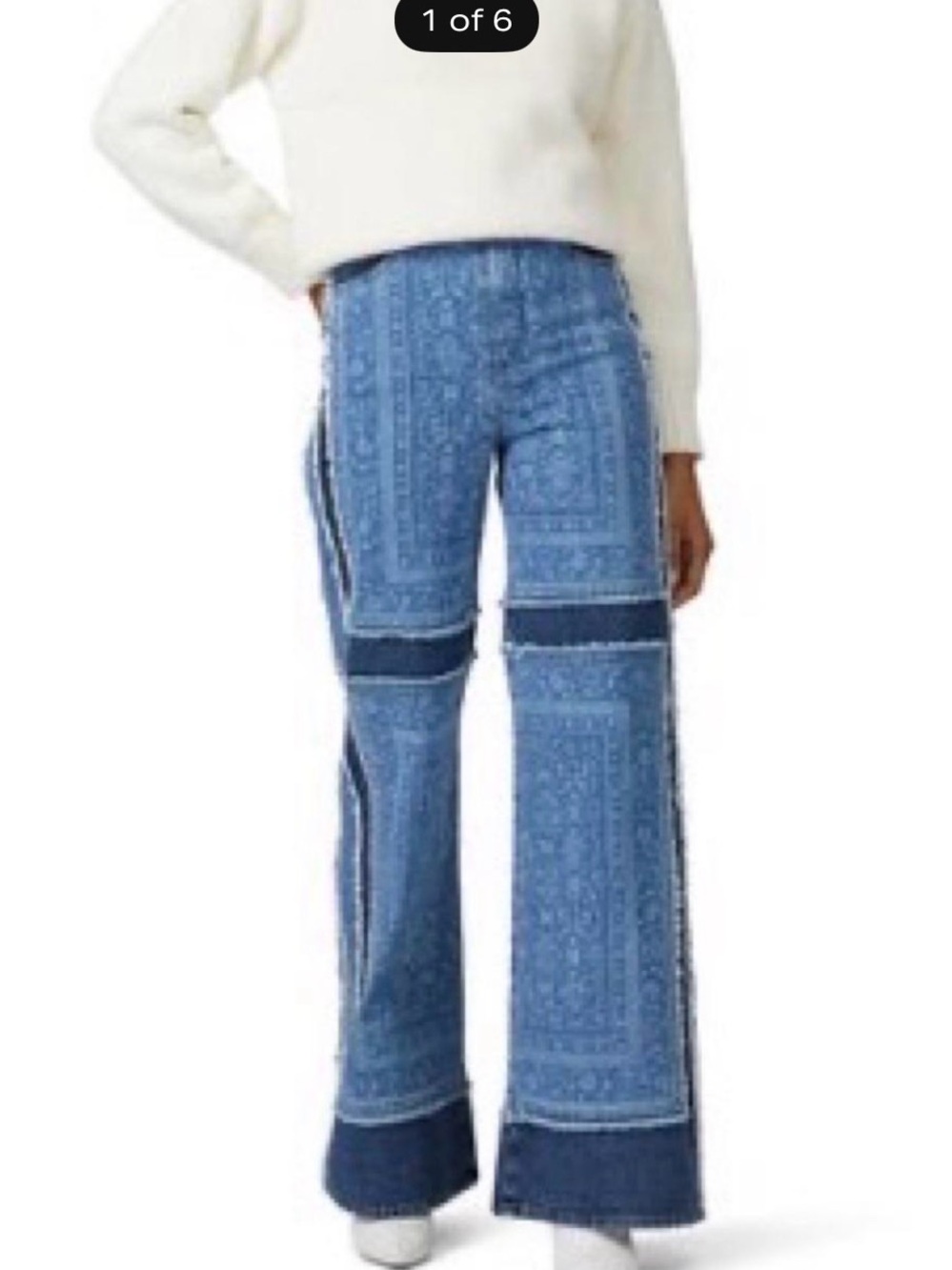 Jonathan Simkhai Blue Patch Carpenter Jeans Size 30 Excellent Condition